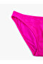 Floral Textured Bikini Bottom V Cut - 3