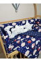 60X120 Baby Sleeping Set - Without Mosquito Net - Ay Bulut Yıldız 53-20 (Excluding Furniture Crib) - 5