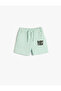 Shorts Pocket Tied Waist Print Detailed Cotton