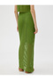 Mesh Midi Skirt Slit Lined - 4