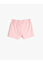 Shorts with Elastic Waist and Bow Detail - 2