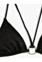 Triangle String Ring Detailed Bikini Top - 2