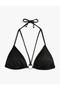 Triangle String Ring Detailed Bikini Top