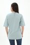 Crew Neck Denver League Printed T-shirt - Mint Green - 3