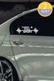 Chery Tiggo 8 Pro - Car Compatible White Auto Sticker with Pulse Heart Beat Rhythm 2Pcs 20*7cm - 3