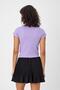 U Neck Slim Fit Crop T-Shirt (B24-0096) - 5