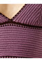 Knitted Crop Top with Straps V-Neck - 6