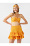 Gathered Bustier with Bead Detail - 2