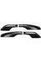 Black 4pcs Roof Rack Bar Rail End Cap Case Replacement For TOYOTA RAV4 2001 2002 2003 2004 2005 C... - 2