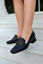 Women's Short Heeled Closed Toe Heeled Shoes Dier Black