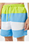 Swim Shorts Color Blocked Waist With Pockets - 4
