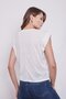 Lycra-Free Cotton Wide Crew Neck Low Shoulder T-shirt-cream - 5