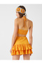Gathered Bustier with Bead Detail - 4