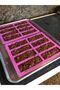 VIOLET/紫罗兰 2 Pieces Rectangle Granola Bar Silicone Mold Nutrition/Cereal Cake Moulds Energy Bar Make - 7
