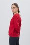 Women's Red Color Basic Untipped Sweatshirt - 2