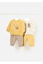 Baby Boy 4-Piece Top and Bottom Set Yellow 2623
