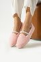 Women's Woolen Pearl Winter Ballerinas Home and Outdoor Shoes - 2