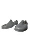 Men's Gray Lacing Garden Casual Rubber Shoes for Work Emek023 - 5