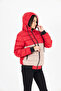 Women's Jesika Fabric Garnished Zippered Hooded Puffer Jacket - 6