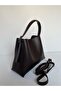 Women's Bitter Brown Adjustable Strap Hand Shoulder and Crossbody Bag Stylish Daily Bag Equivalent Bag with Zipper - 6