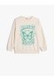 Butterfly Sweatshirt Crew Neck Long Sleeve Cotton