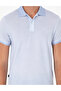 Light Blue Slim Fit Buttoned Polo Collar T-Shirt 50288926-Vr003 - 6