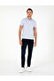 Light Blue Slim Fit Buttoned Polo Collar T-Shirt 50288926-Vr003 - 4