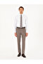 Light Brown Slim Fit Fabric Trousers 50293167-Vr002