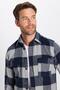 Unisex Slim Fit Slim Fit Lumberjack Double Pocket Flap Checkered Winter Shirt