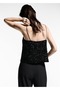 Blouse with Sequins on Thin Straps - 4