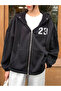 23 Printed Hooded Seasonal Zippered Cardigan Sweatshirt