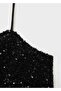 Blouse with Sequins on Thin Straps - 6