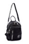 Women's Convertible Backpack and Shoulder Bag Stylish Large Zipper Bag Glitter - Black - 2
