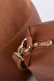 Women's Shoulder Bag Suede - Tan - 4