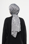 Gi Shine Diagonale Jacquard Shawl - Beige Black - - 8