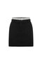 Contrast Belted Short Skirt - 3