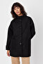 Women's Buttoned Midi Length Button Detailed Cashmere Coat - 2