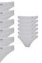 715 Wholesale Laundry Women's Elastane Plain Bikini 12-Pack White