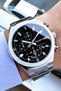Original Gift Men's Wristwatch with Calendar Silver Color Steel Band 3 Atm Water Resistant Tje5998C9 - 2
