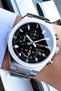 Original Gift Men's Wristwatch with Calendar Silver Color Steel Band 3 Atm Water Resistant Tje5998C9 - 3