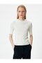 Knitwear Sweater Short Sleeve Ribbed Round Neck - 3
