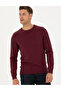Burgundy Slim Fit Crew Neck Basic Knitwear Sweater 50270179-Vr014 - 2
