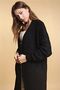 Women's Black Long Knitwear Cardigan