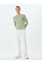 Crew Neck Sweater Textured Slim Fit Cotton - 2