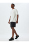 Cotton Blended Sports Shorts - Lace-Up Waist and Flap Pocket Detail - 2