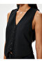 Blazer Vest V Neck Buttoned Regular Fit - 5