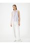 Ruffled V-Neck Blouse Sleeveless - 2