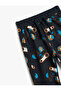Cotton Sweatpants with Printed Waistband and Lace-Up Detail - 3