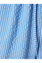 Wide Leg Trousers with Lace-Up Waist, Pockets and Stripe Detail - 6