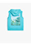 Hooded Athlete Sweatshirt with Seasonal Print Detail - 2